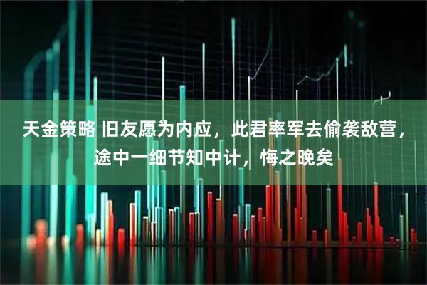 天金策略 旧友愿为内应，此君率军去偷袭敌营，途中一细节知中计，悔之晚矣
