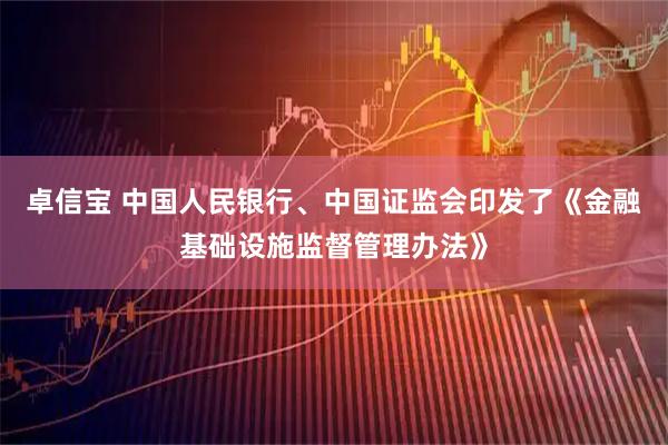 卓信宝 中国人民银行、中国证监会印发了《金融基础设施监督管理办法》